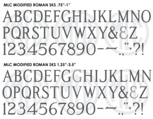 MLC Modified Roman SKS monument font