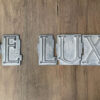 Metal Spacerite De Luxe Roman letters.