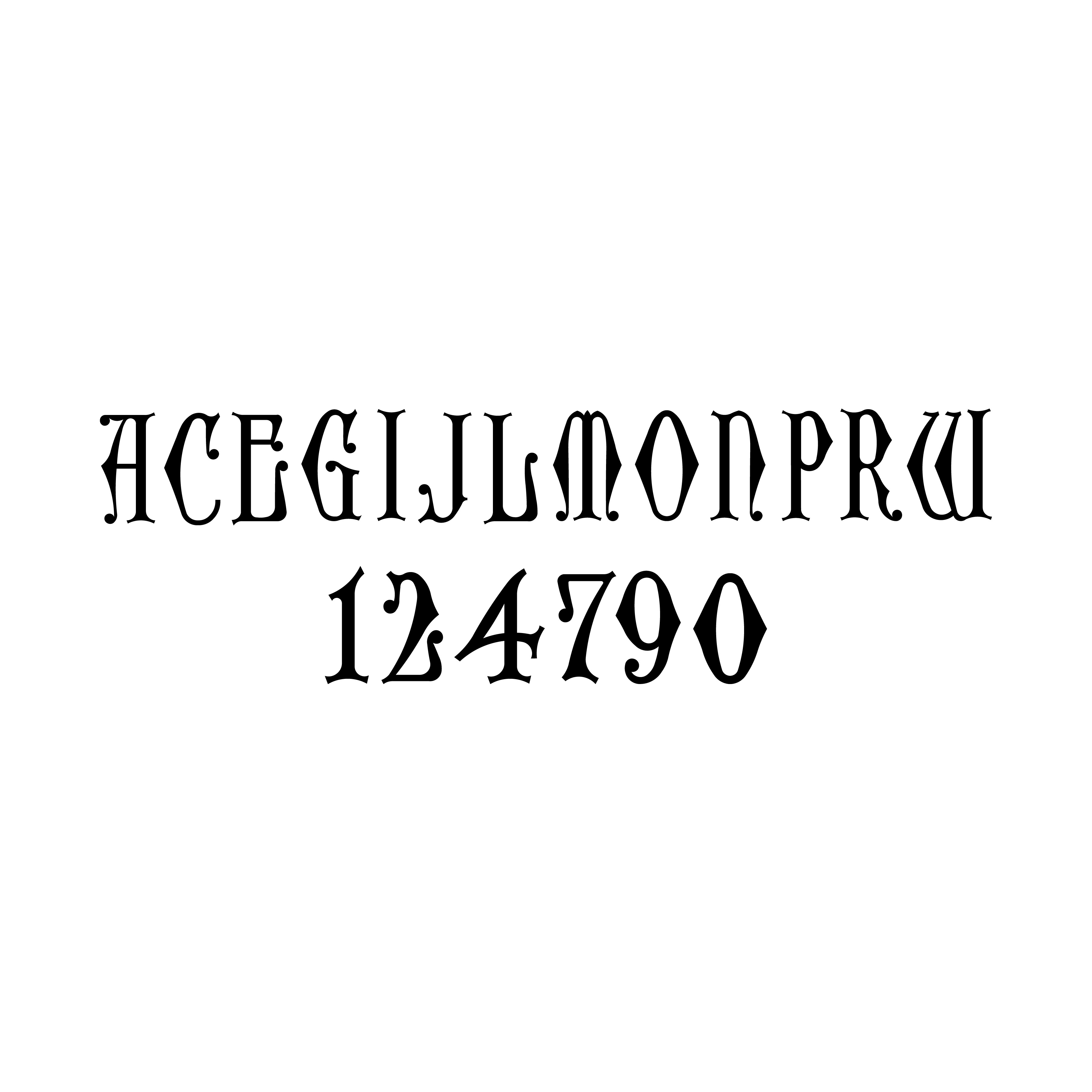 incomplete font